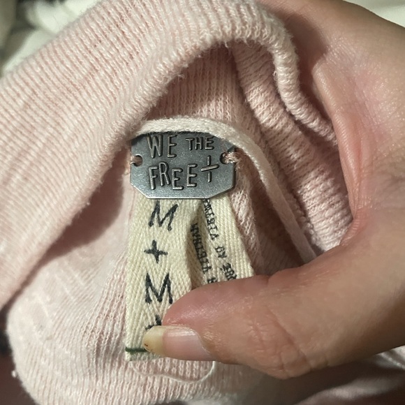 Free People We The Free Palisades Oversized Thermal Top Pink M - Picture 5 of 8